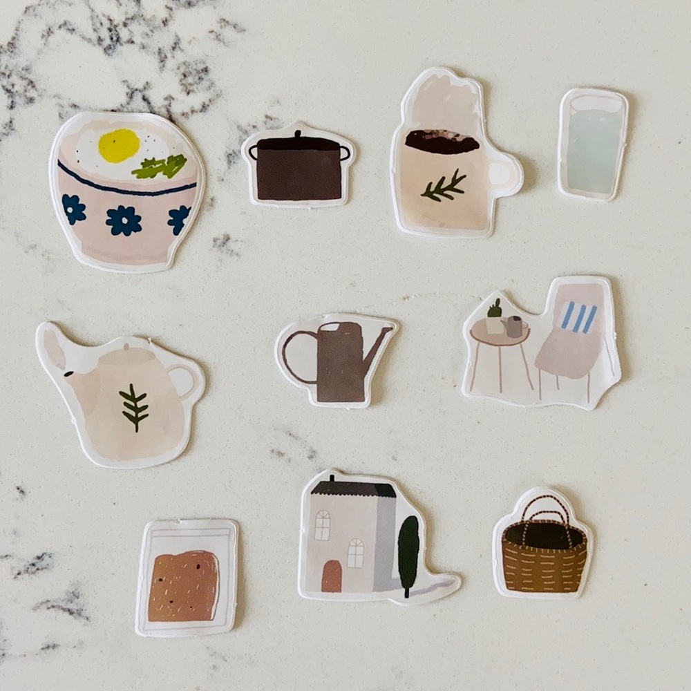 50 Minimalist Random Pattern Stickers - Picture 4 of 5